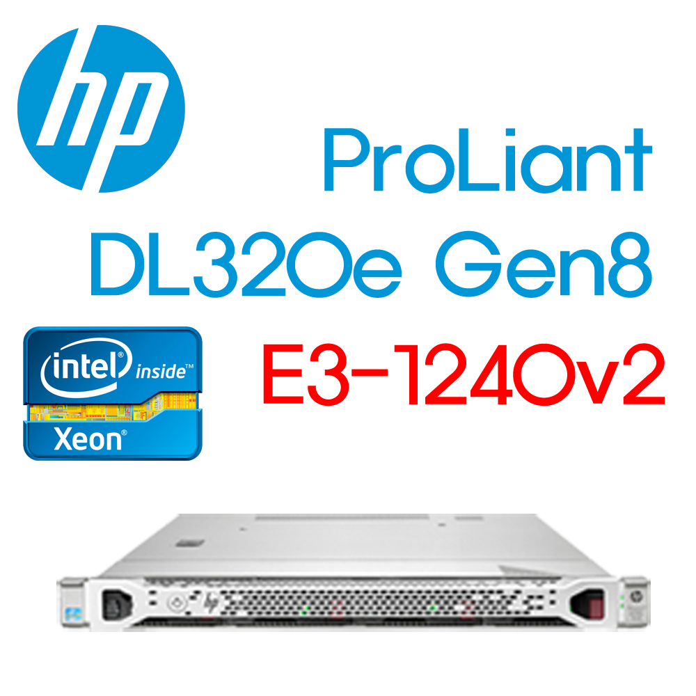 HP ProLiant DL320e Gen8 E3-1240v2 8GB Hot Plug 4 LFF 350W PS