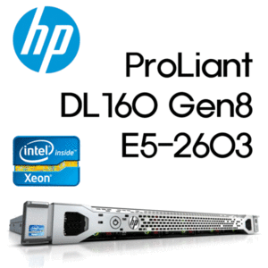 [HP] DL160 Gen8 E5-2603 Entry AP Svr (662082-371) E5-2603/1.8GHz/4C/4GB(1x4GB)/361i/B120i/4LFF/5000W/3-1-1/1U