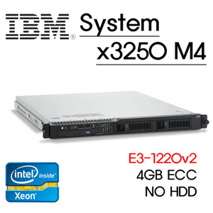 IBM System x3250 M4 2583B2K Xeon E3-1220v2 (4C 3.1Ghz)/4GB DDR3/NO HDD